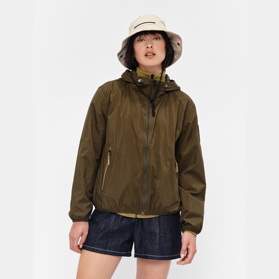 Aigle Packable & Water-repellent Bomber Coats Women Olive ZA-40637